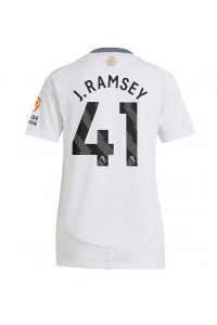 Aston Villa Jacob Ramsey #41 Fotballdrakt Borte Klær Dame 2024-25 Korte ermer